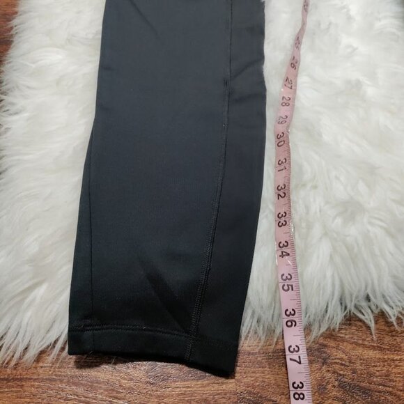 Athleta Peak Hybrid Womens Medium Pullover Mid-Rise Fleece Tight Leggings Black - Picture 12 of 13